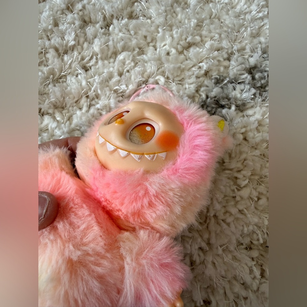 POP MART Labubu plush hanging pendant keychain from "The Monsters" series GUC - Picture 4 of 8